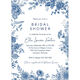 Blue Botanical Border Invitations Image 4 of 4